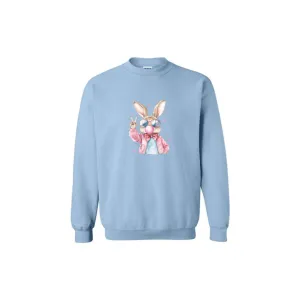 Peace Bubblegum Bunny Graphic Sweatshirt - 5 Colors