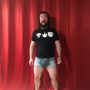 Pizza, Pot and P*ssy T-Shirt - Black