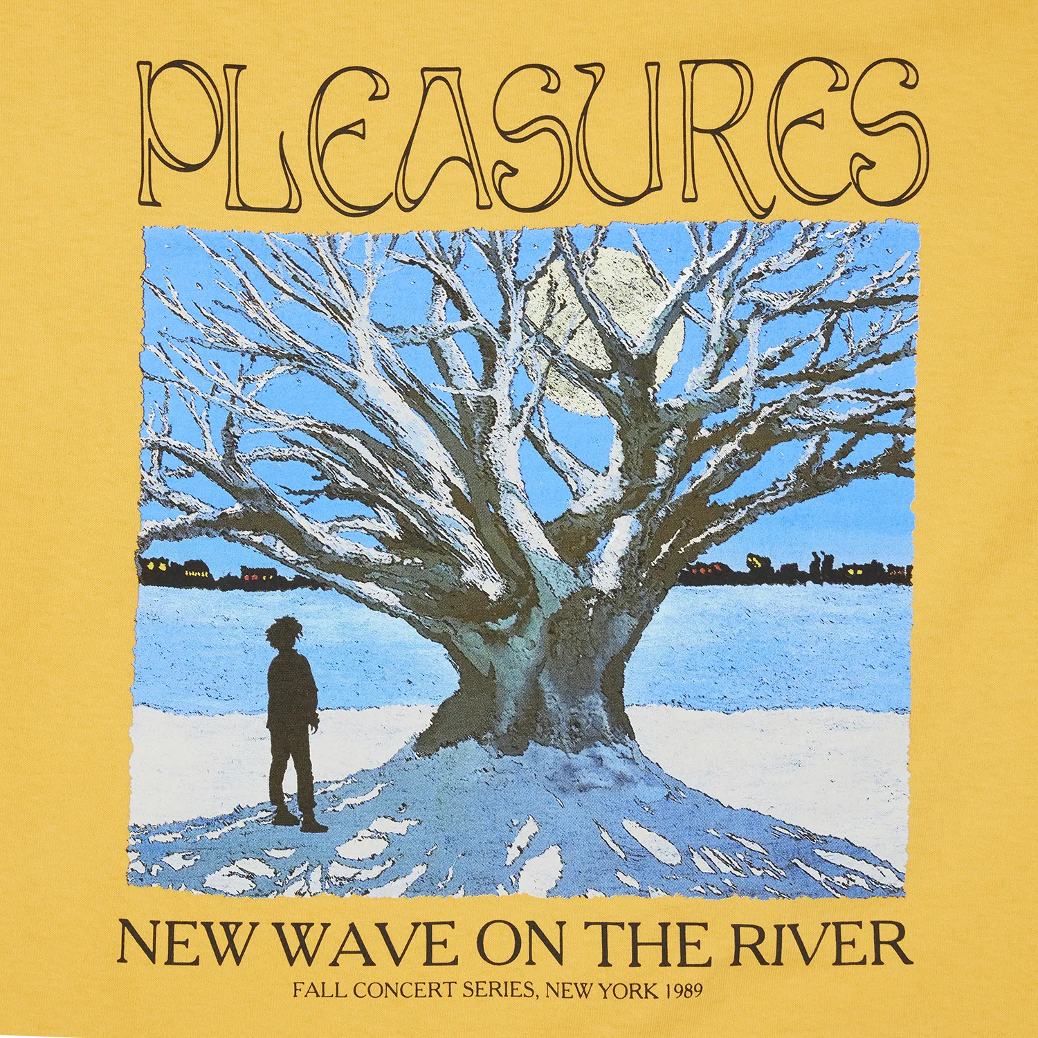 Pleasures River Pigment Dye T-Shirt 'Squash'