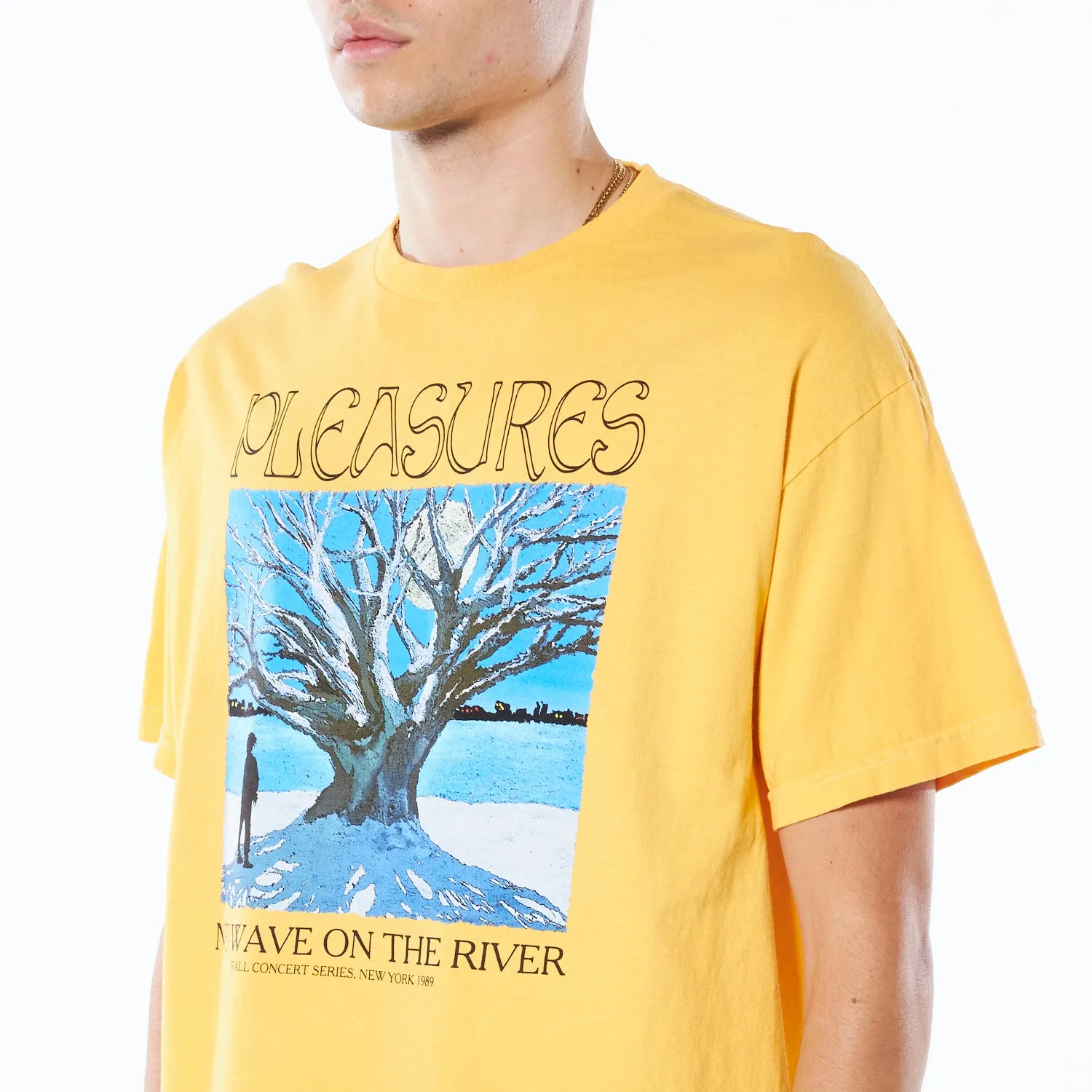 Pleasures River Pigment Dye T-Shirt 'Squash'