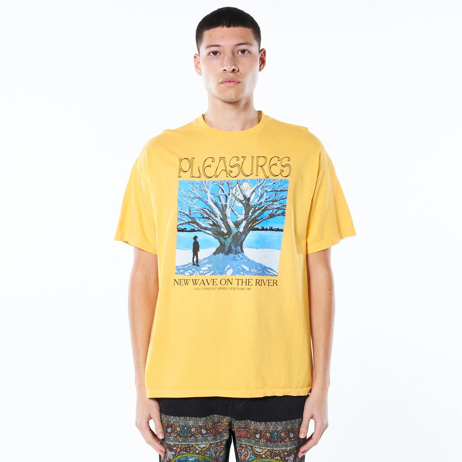 Pleasures River Pigment Dye T-Shirt 'Squash'