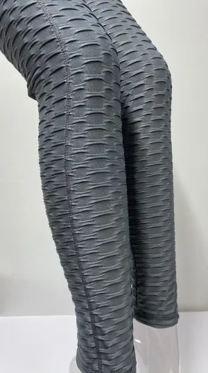 Plus Honeycomb Gray Leggings