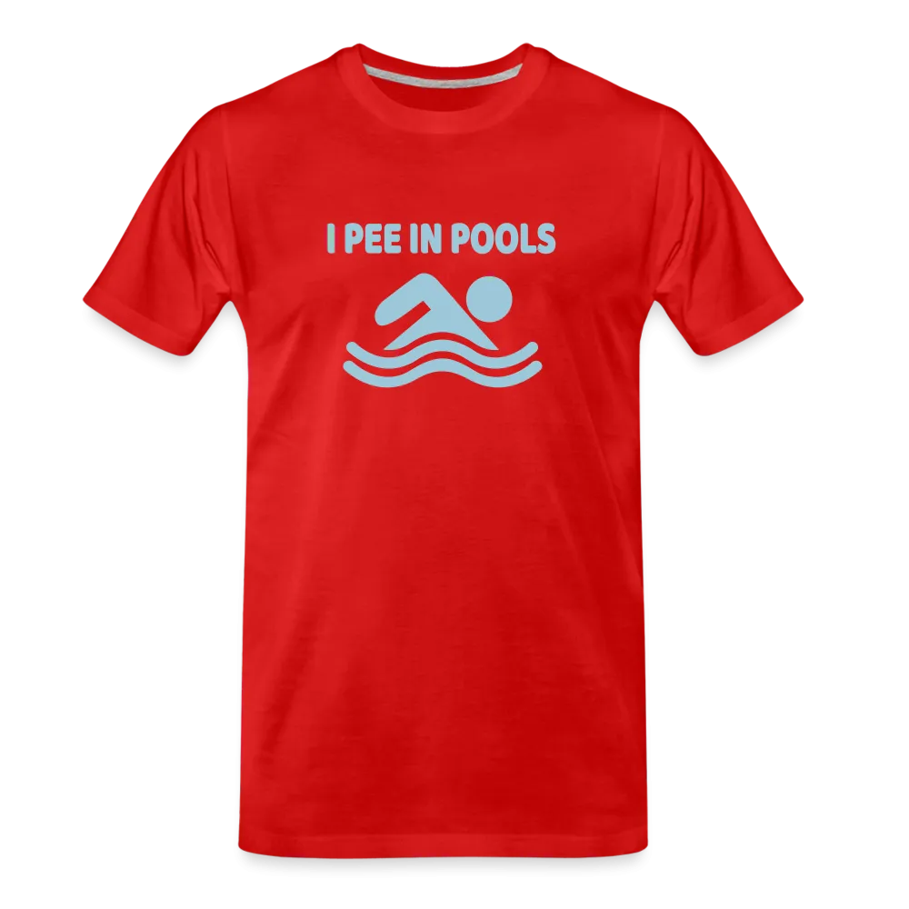 Poolside Confessions: Humorously Honest Swim Tee Premium Organic T-Shirt