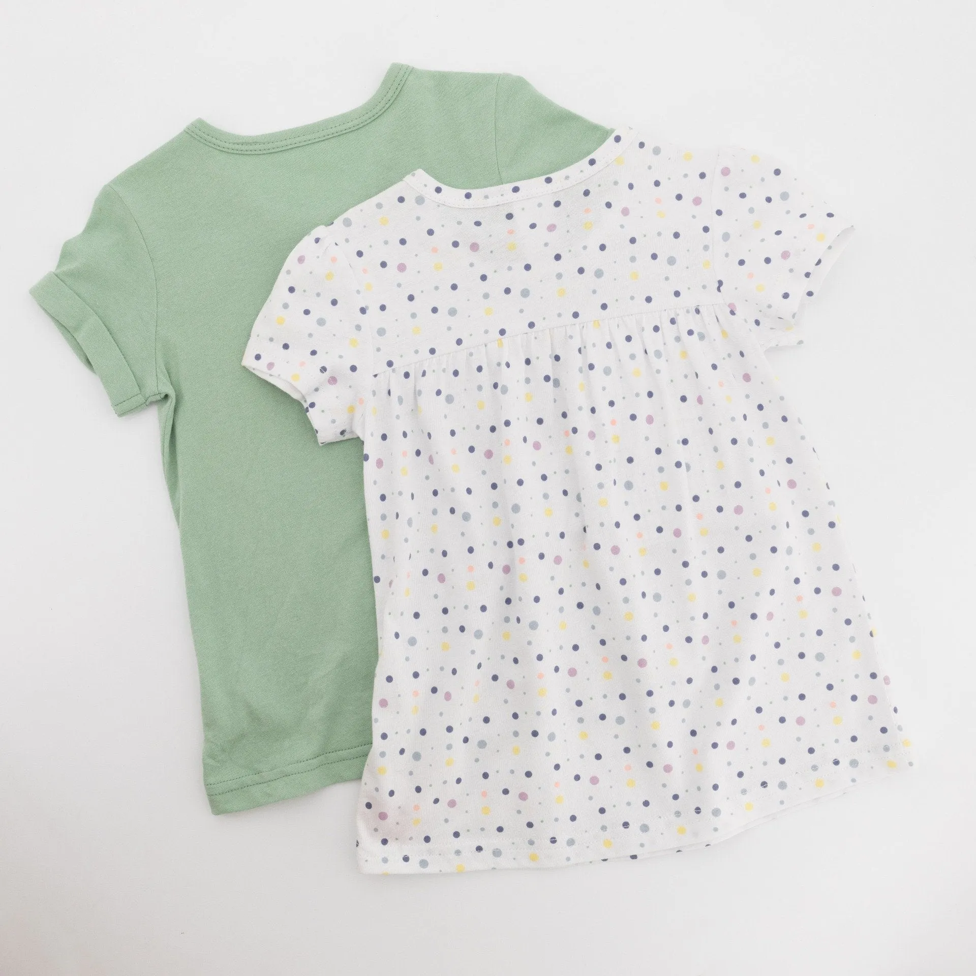 Pre-Girls 2 Pack Spotted Tunic Tee
