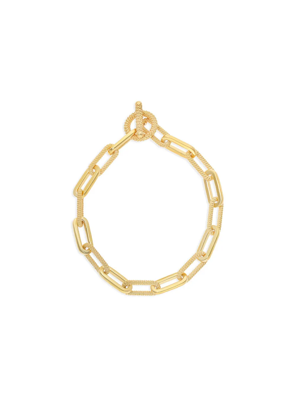 Preeti Sandhu Chunky Link Bracelet in 14k Gold
