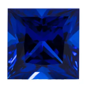 Princess FAB Lab-Grown Blue Sapphire Gems