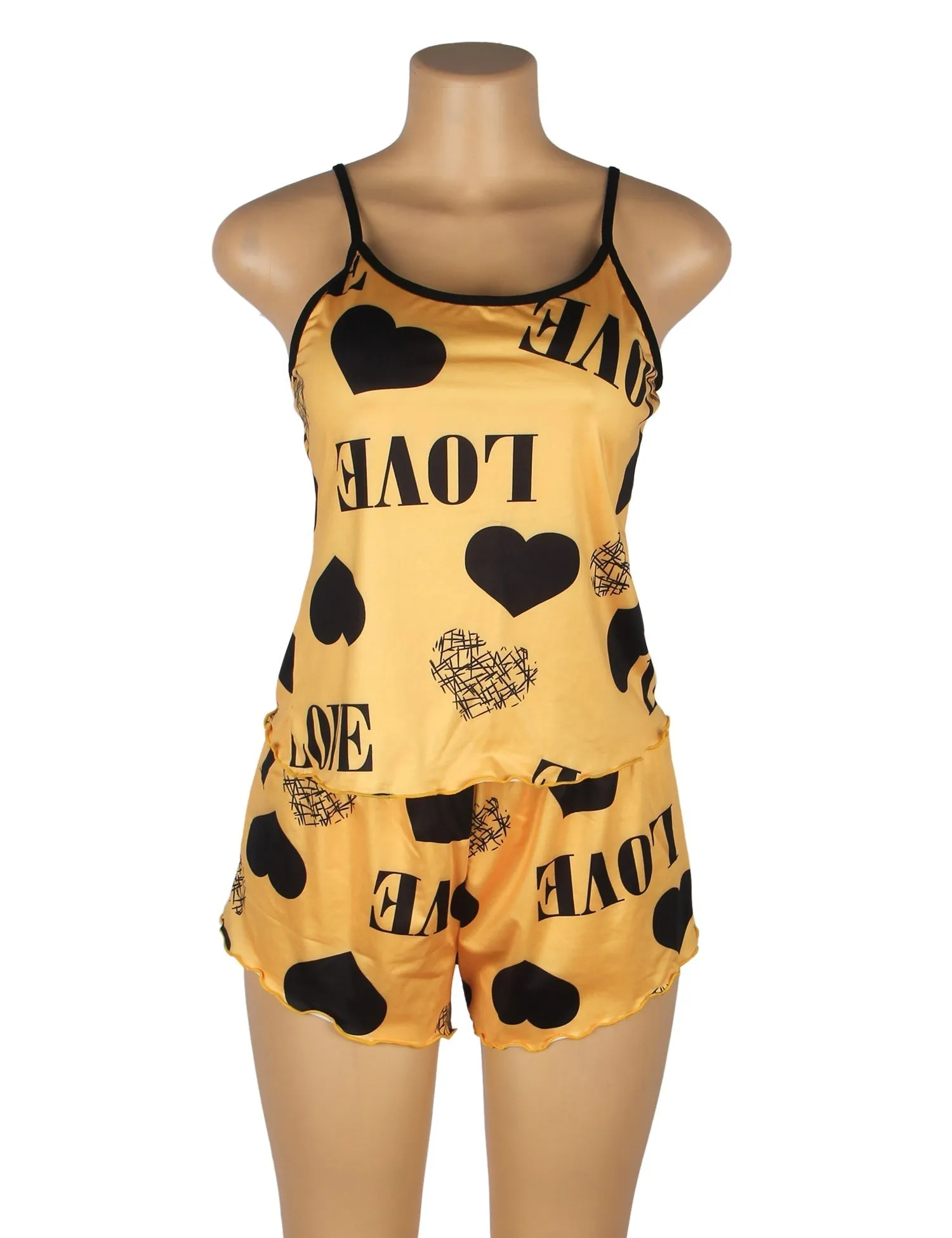 Print Suspender Home Wear Pajama Egypt Set