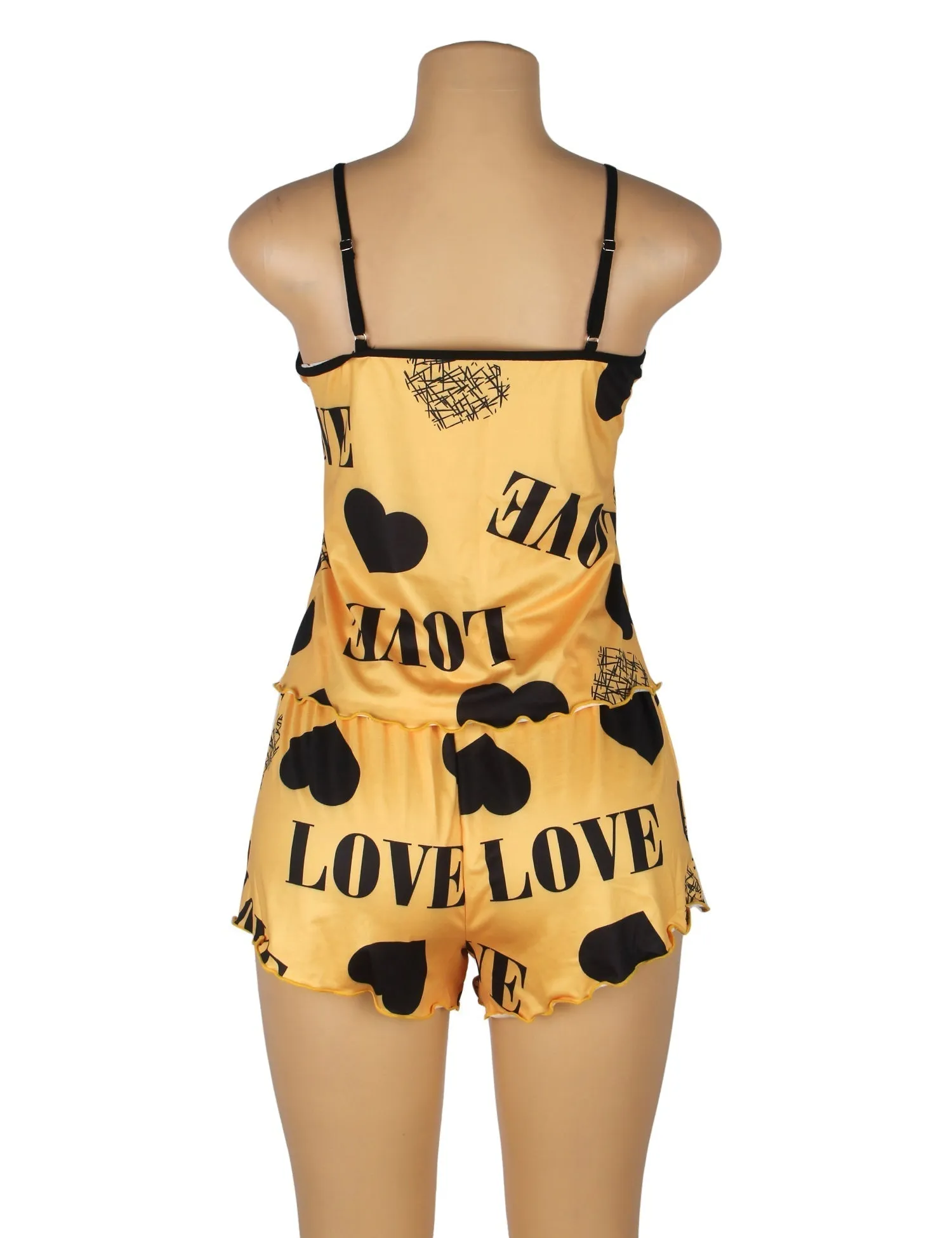 Print Suspender Home Wear Pajama Egypt Set