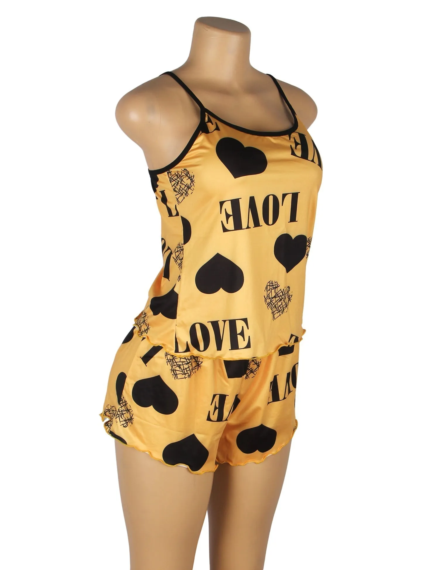 Print Suspender Home Wear Pajama Egypt Set