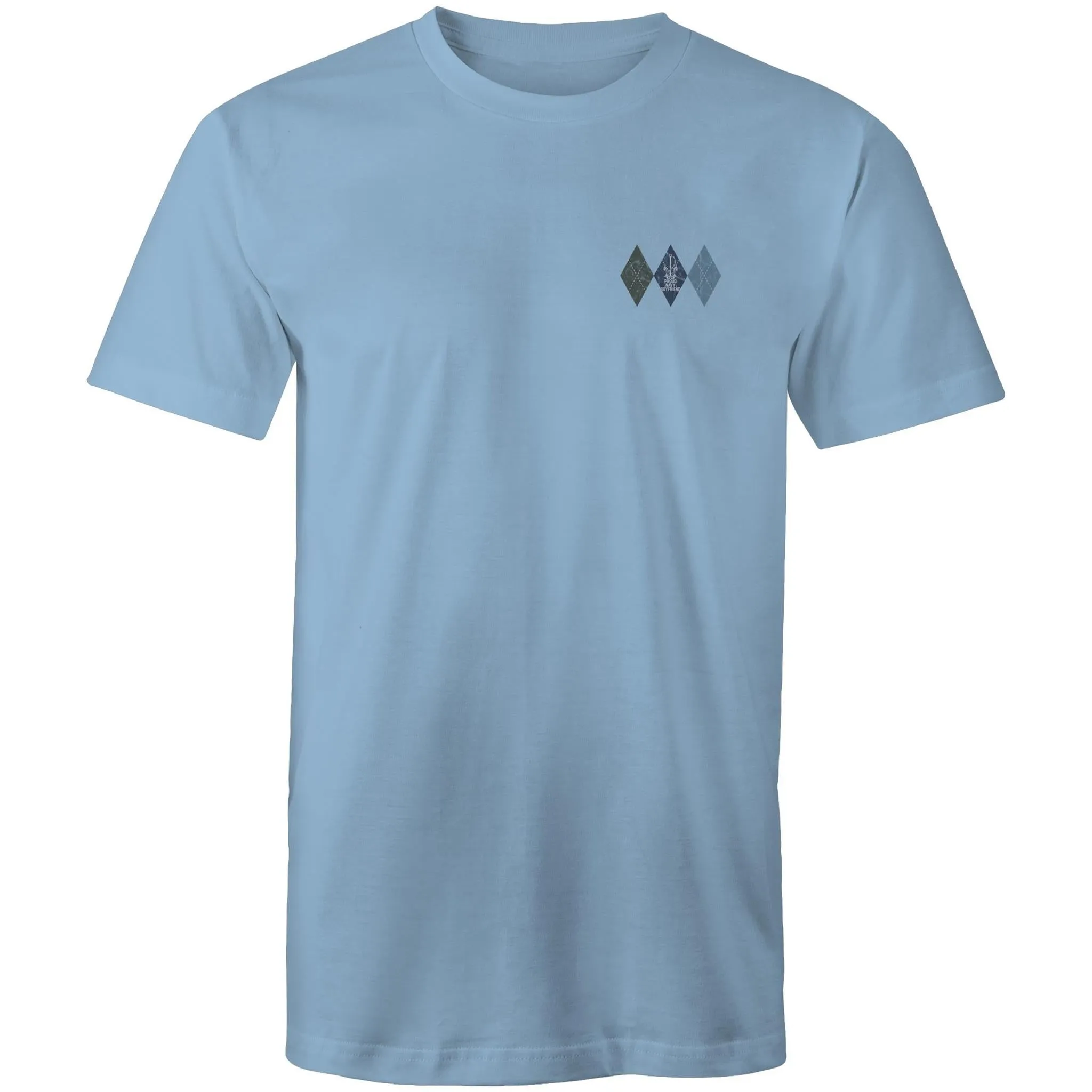 Proud Navy Boyfriend (Argyle) Men's T-shirt