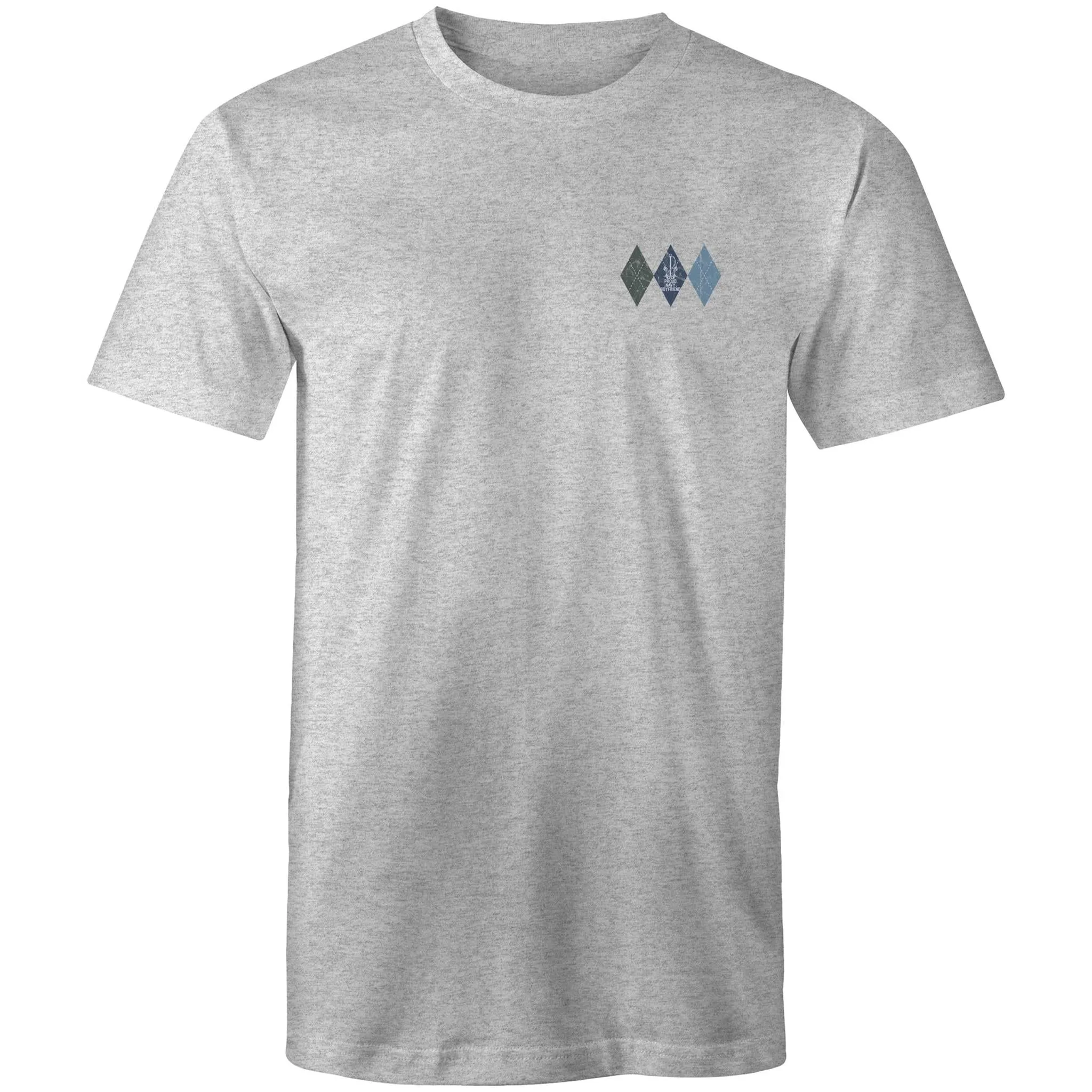 Proud Navy Boyfriend (Argyle) Men's T-shirt