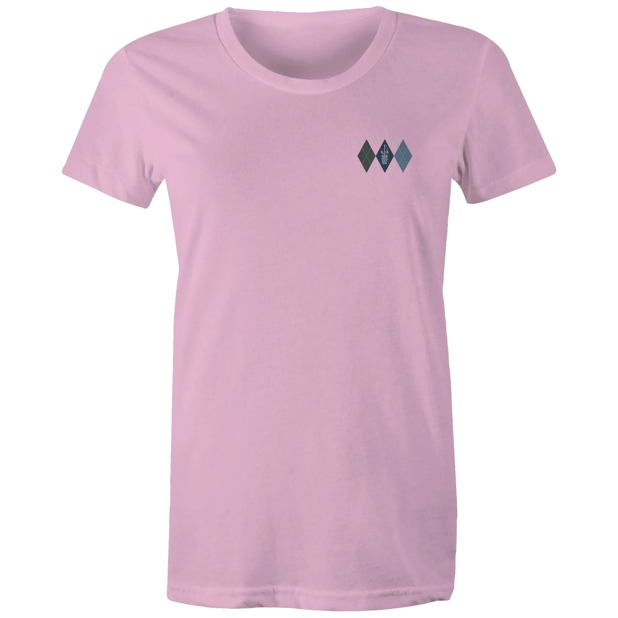 Proud Navy Mum (Argyle) Women's T-shirt
