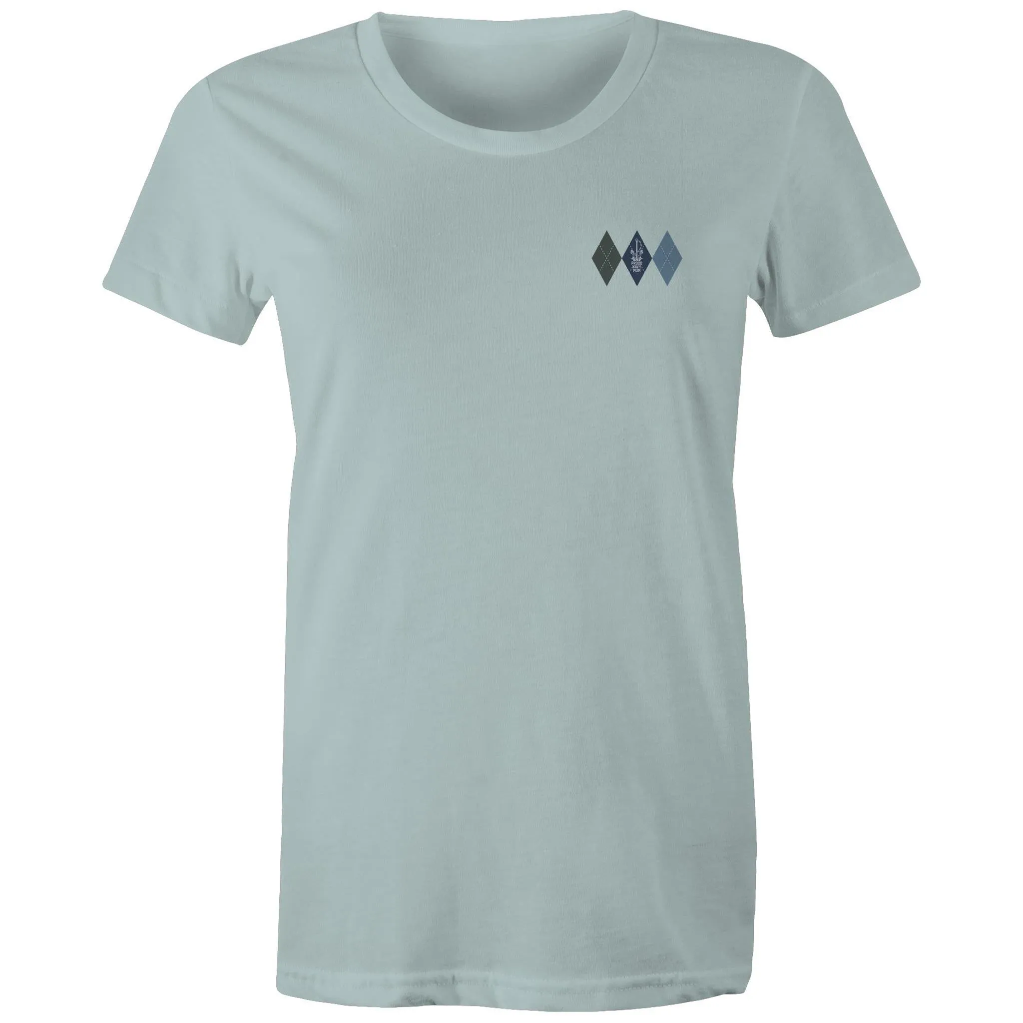 Proud Navy Mum (Argyle) Women's T-shirt