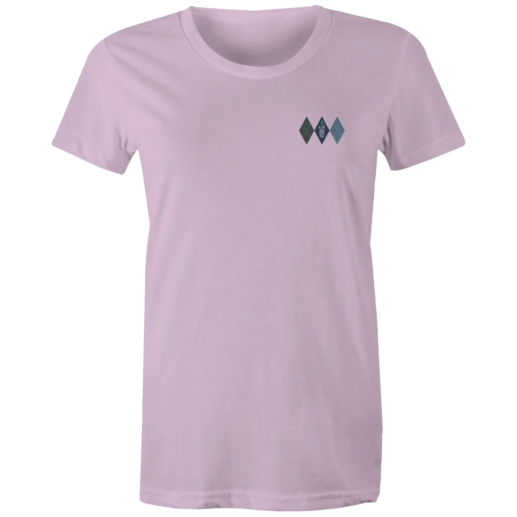 Proud Navy Mum (Argyle) Women's T-shirt