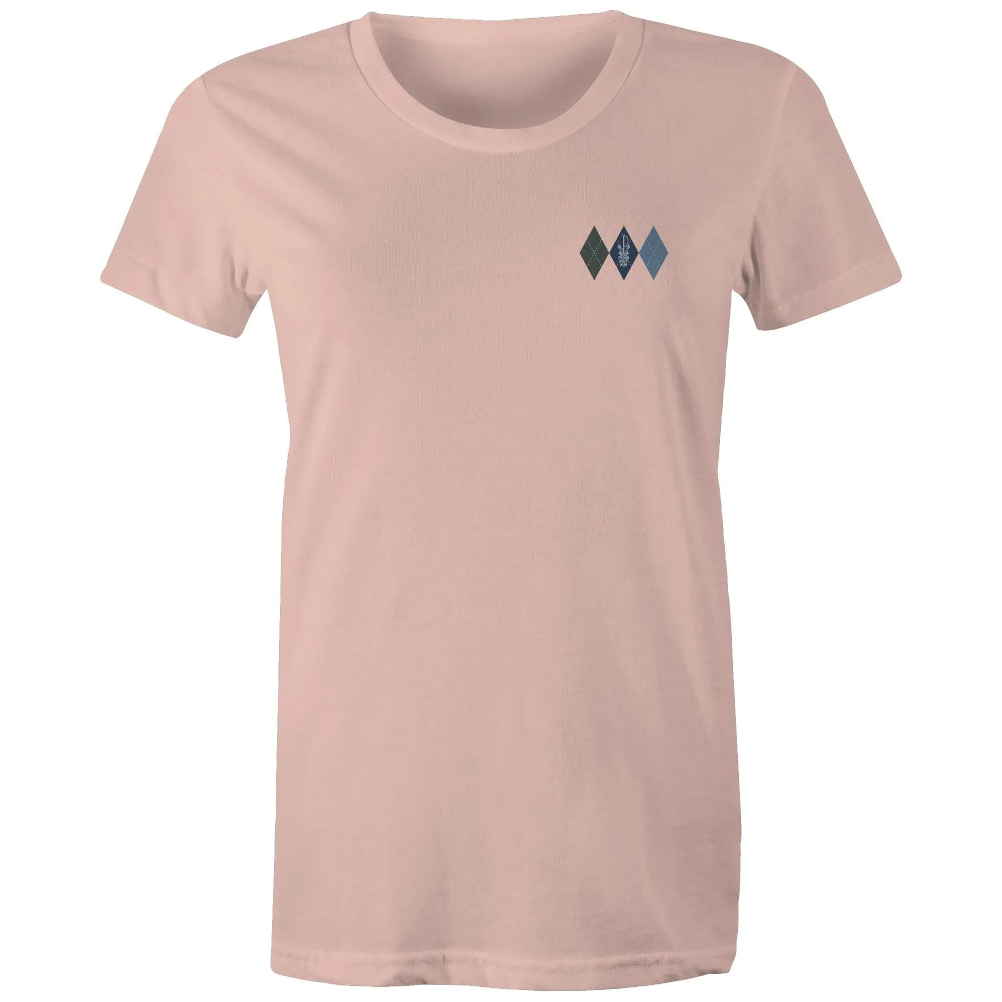 Proud Navy Mum (Argyle) Women's T-shirt