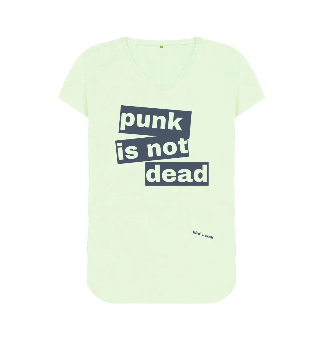 Punk Is Not Dead V Neck T Shirt