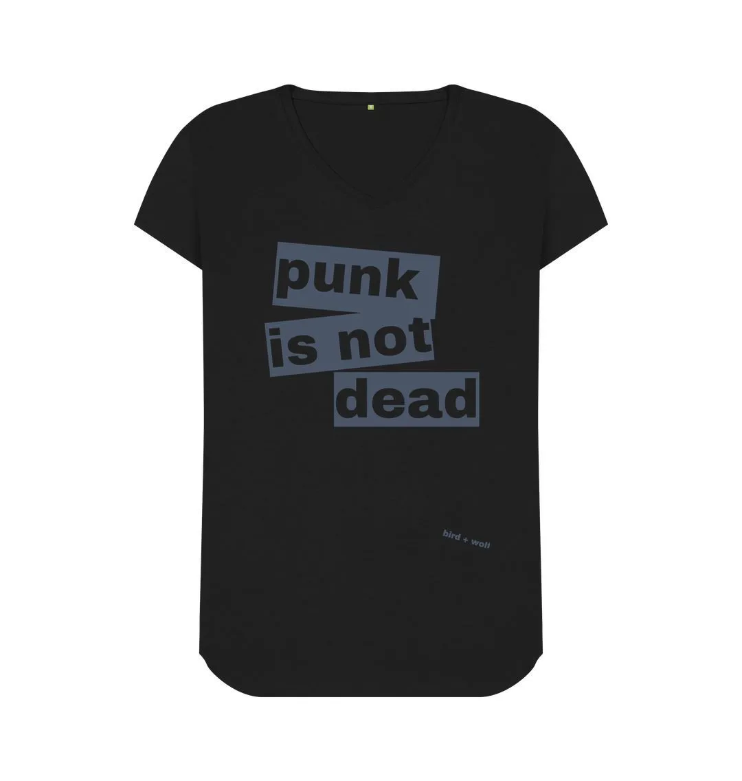 Punk Is Not Dead V Neck T Shirt