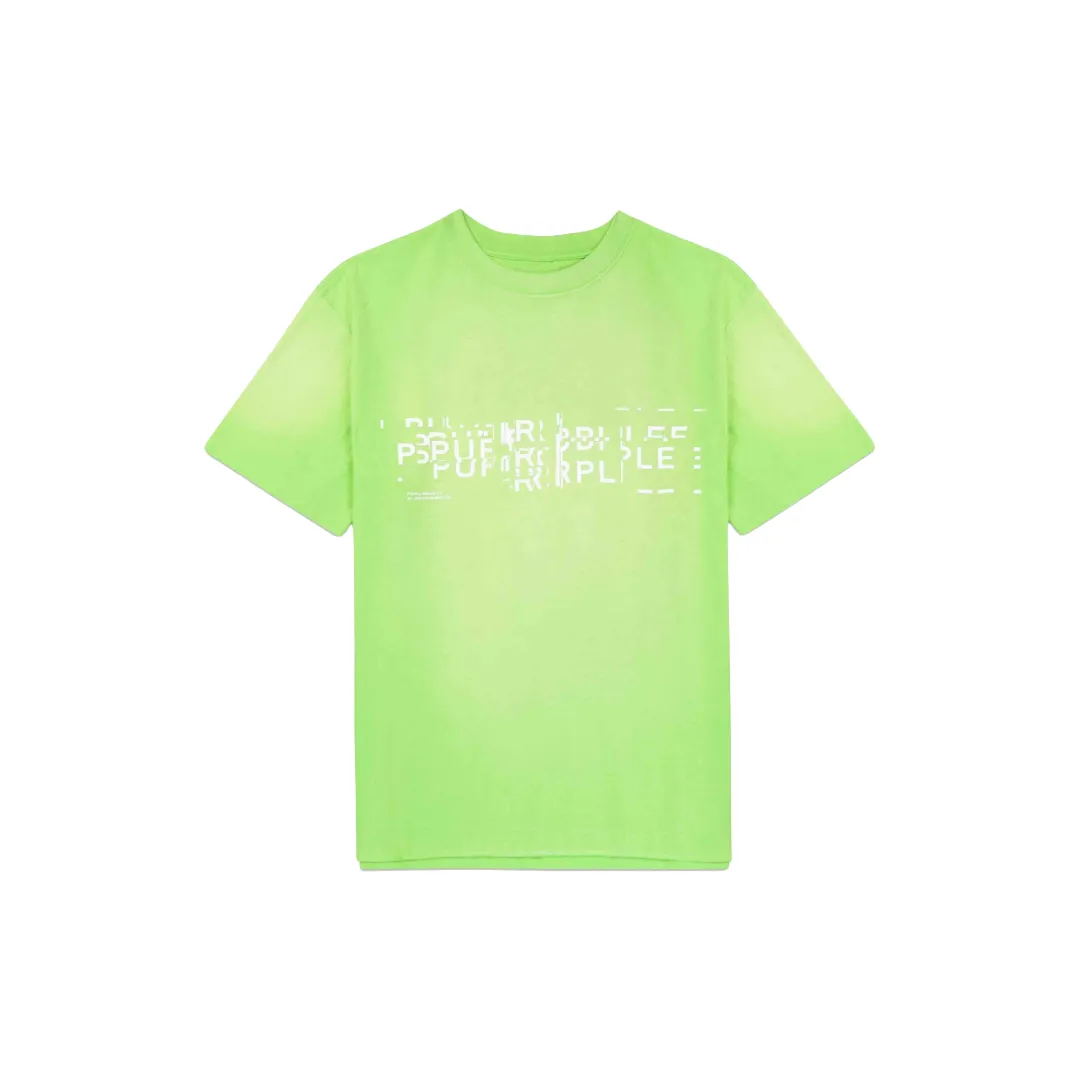 PURPLE BRAND GLITCH T-SHIRT GREEN