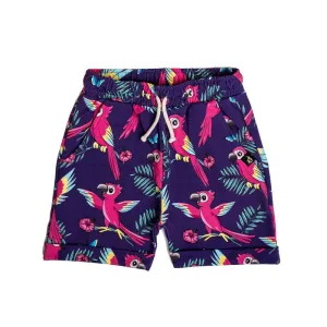 Purple Parrot Shorts - 1 Left Size 2-4 years