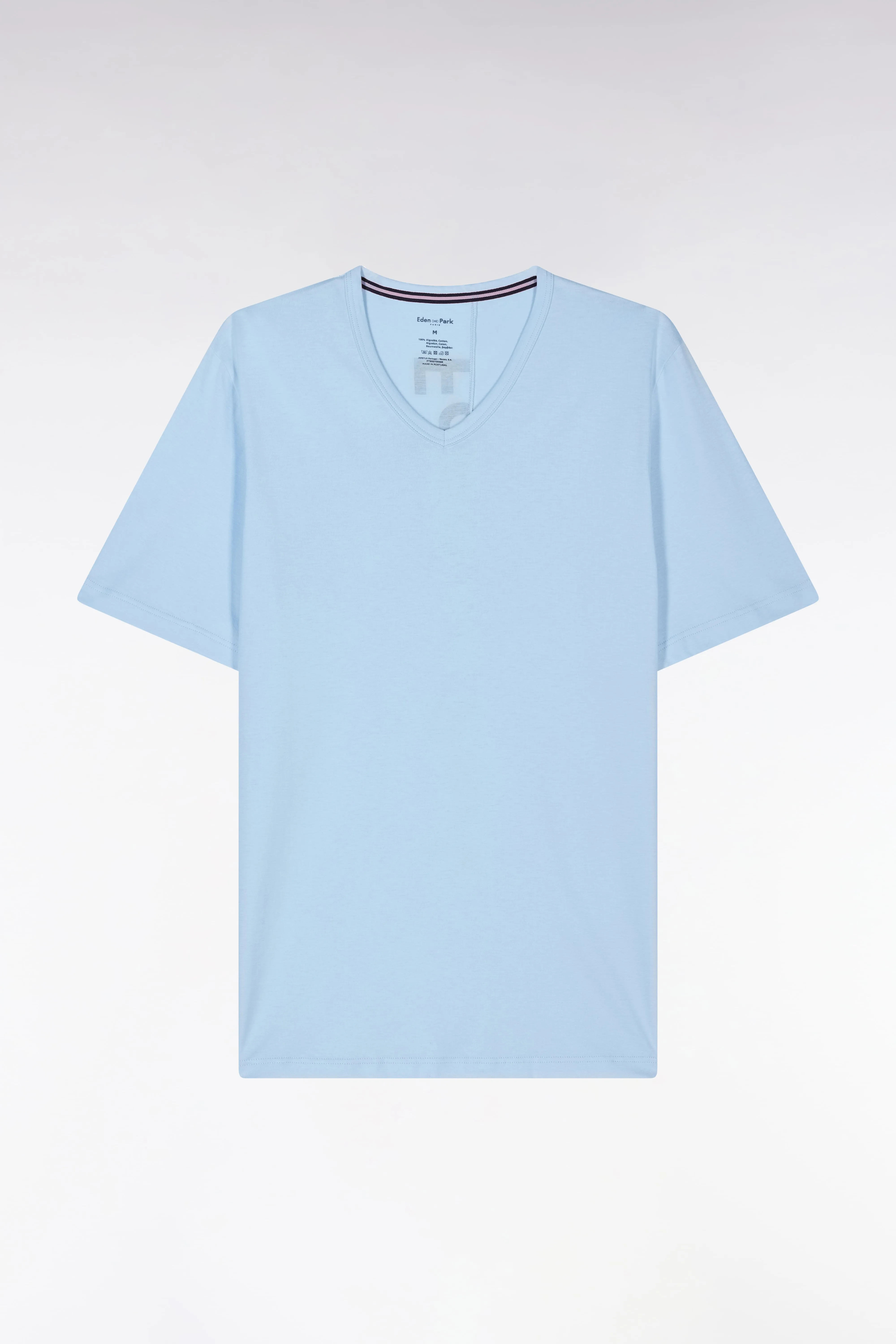 Pyjama court en jersey de coton T-shirt ciel short marine