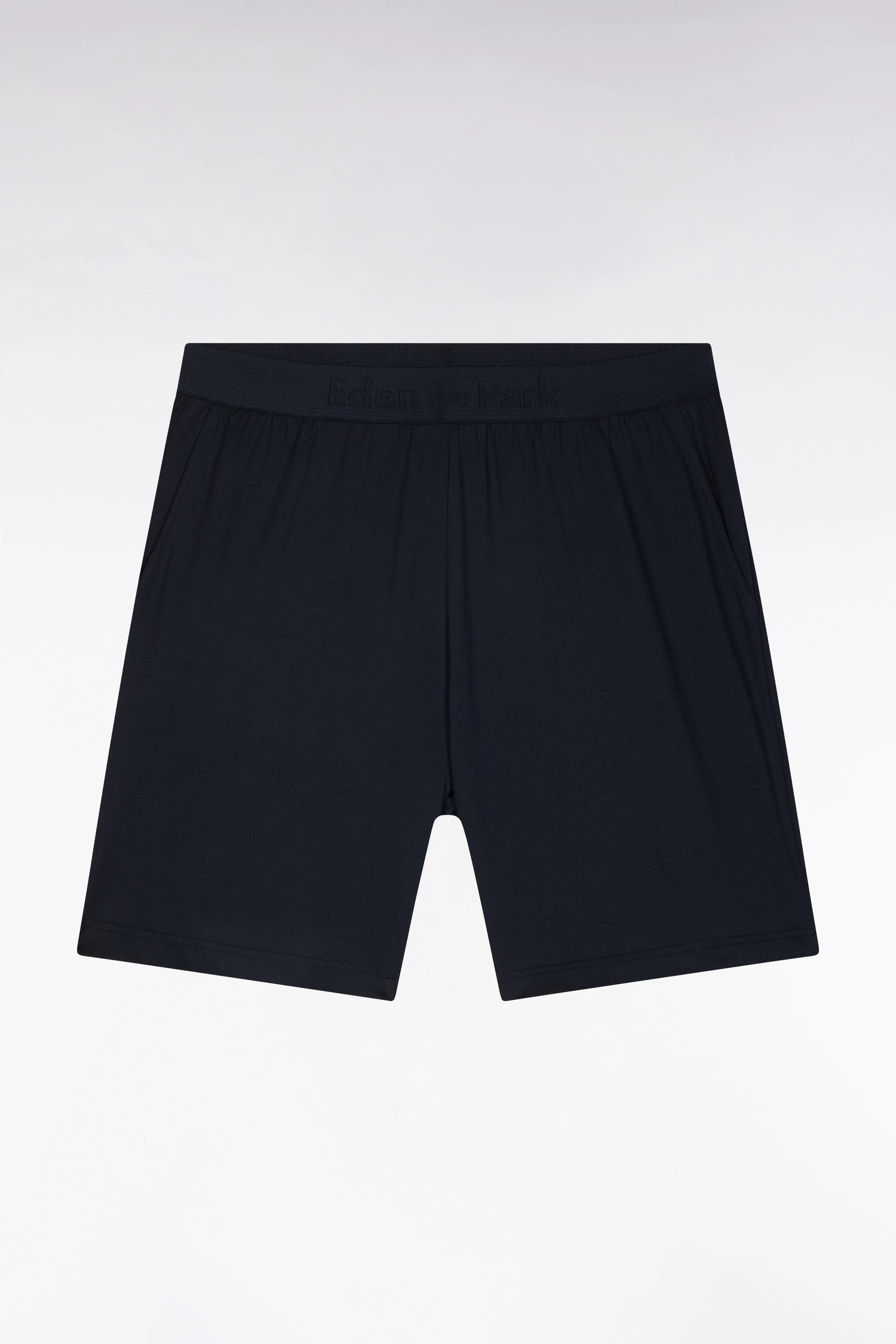 Pyjama court en jersey de coton T-shirt ciel short marine