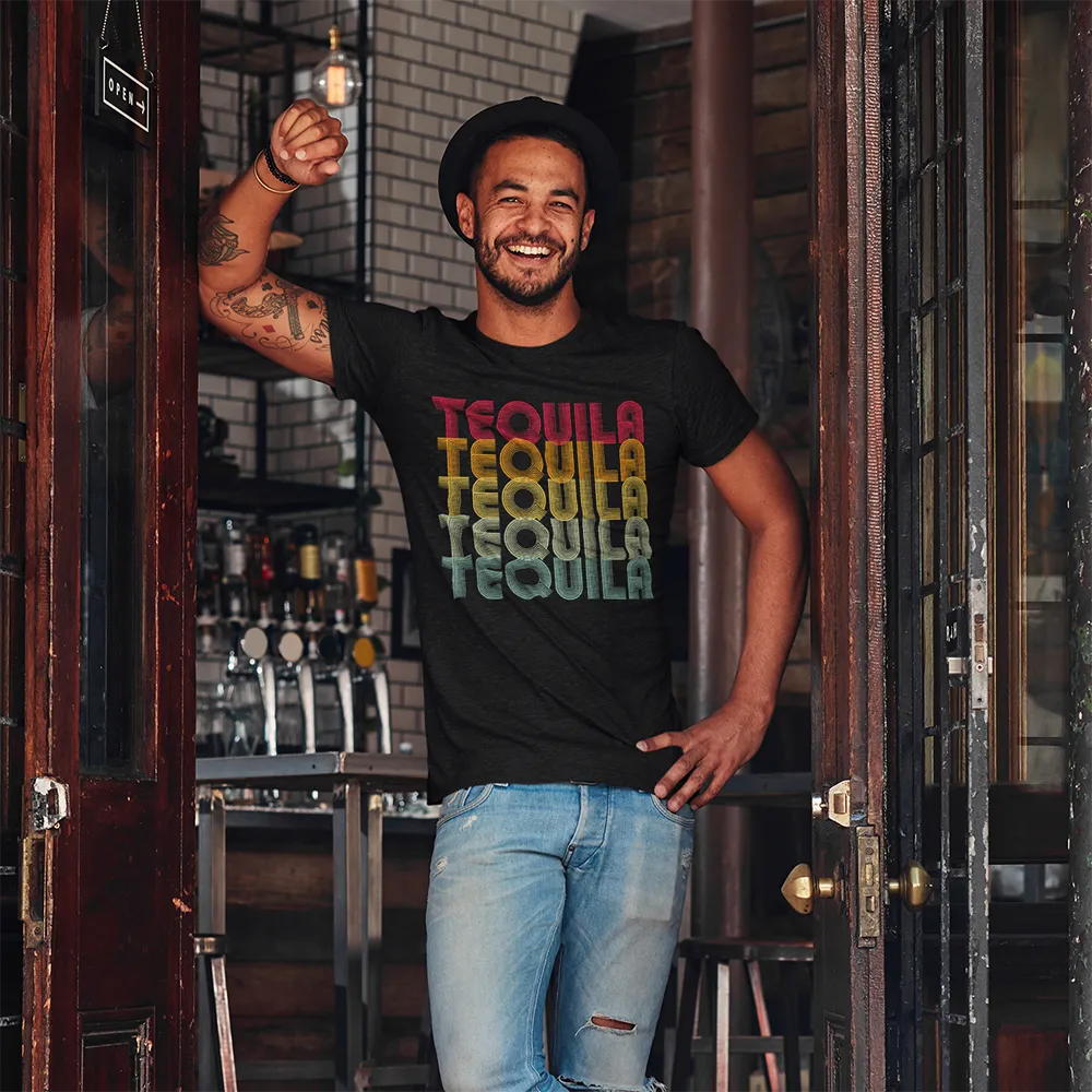 "Tequila - Tequila - Tequila - Tequila - Tequila" - Retro Classic Unisex Tee