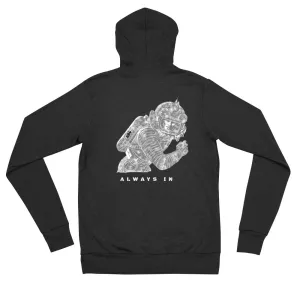 R3BEL Always In Unisex zip hoodie