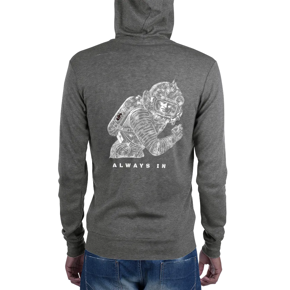 R3BEL Always In Unisex zip hoodie