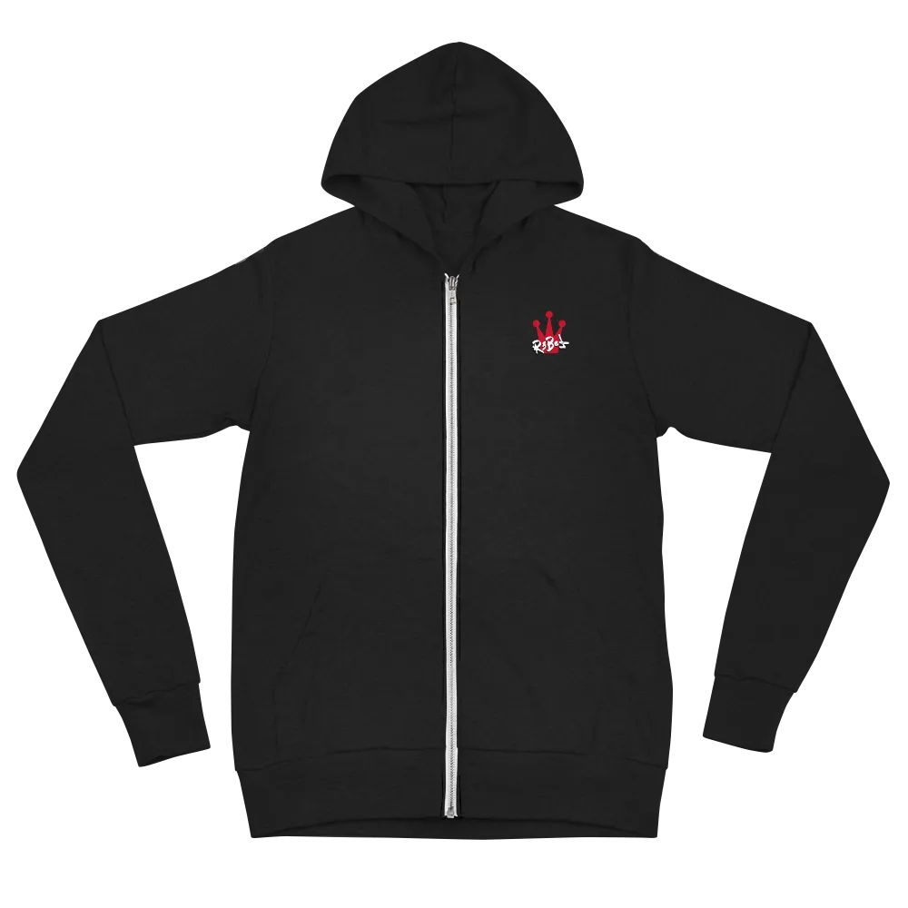 R3BEL Always In Unisex zip hoodie