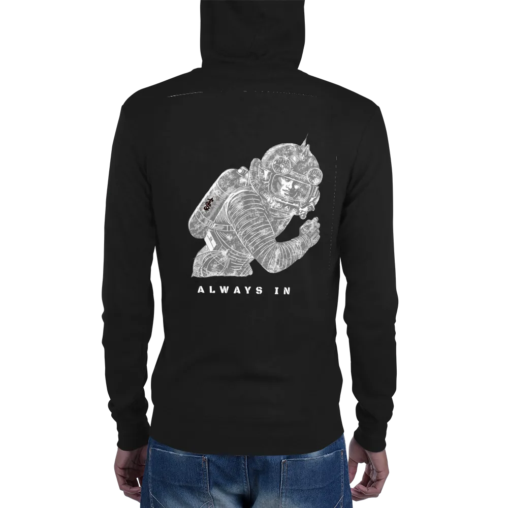 R3BEL Always In Unisex zip hoodie