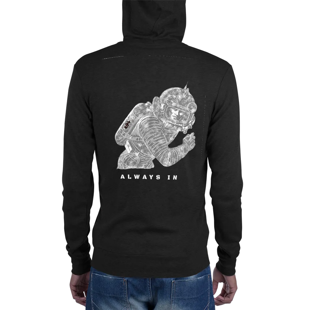 R3BEL Always In Unisex zip hoodie