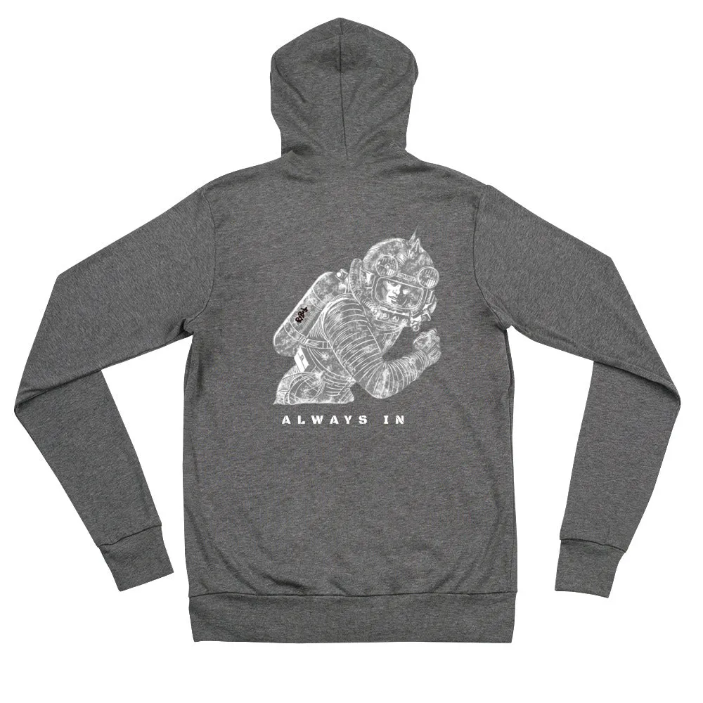 R3BEL Always In Unisex zip hoodie