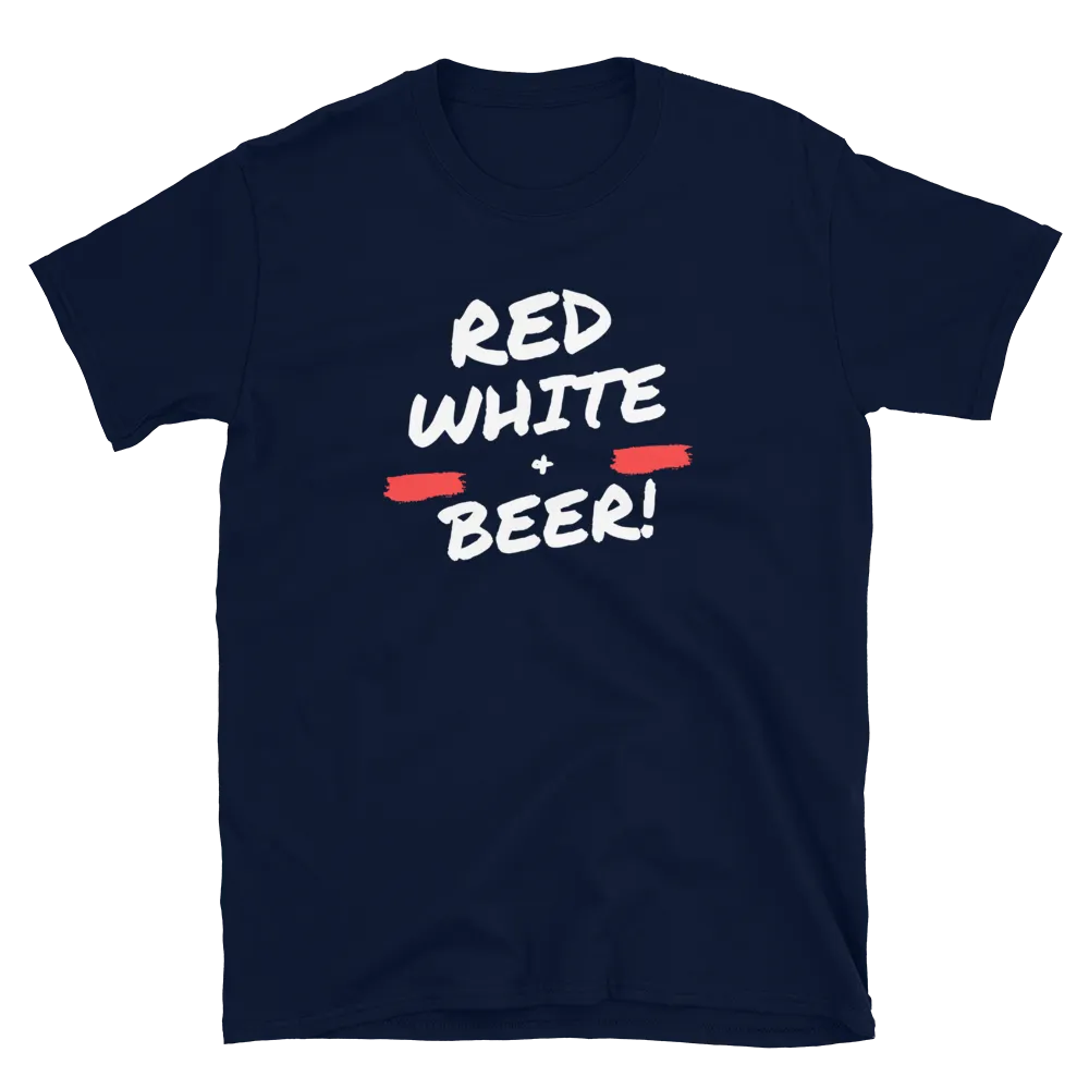 Red, White, & Beer - T-Shirt (Various Colors)