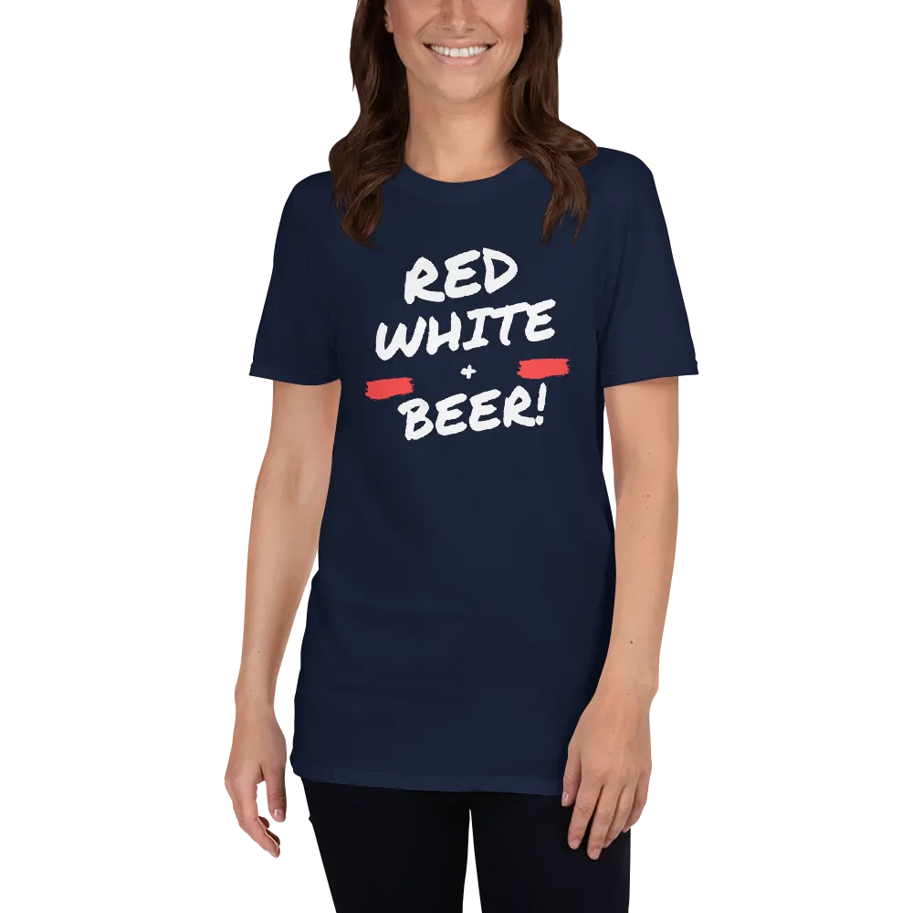 Red, White, & Beer - T-Shirt (Various Colors)