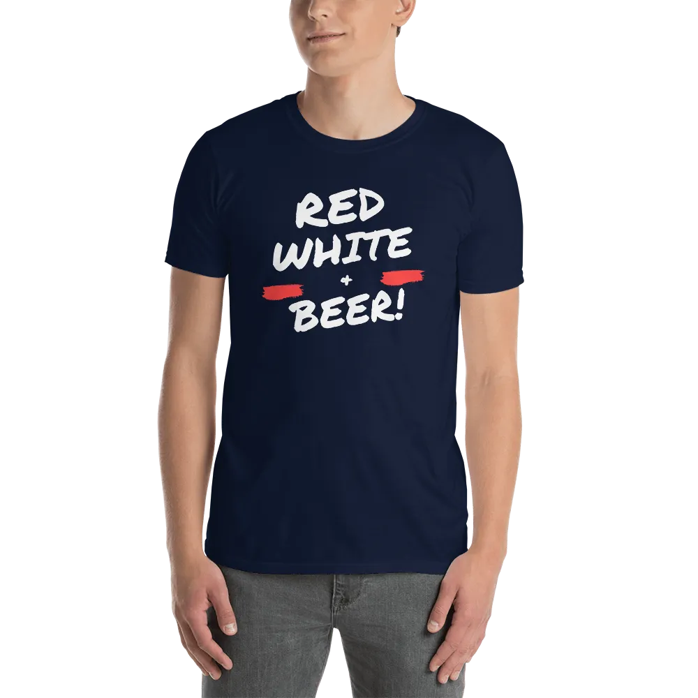 Red, White, & Beer - T-Shirt (Various Colors)