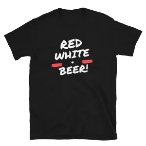 Red, White, & Beer - T-Shirt (Various Colors)