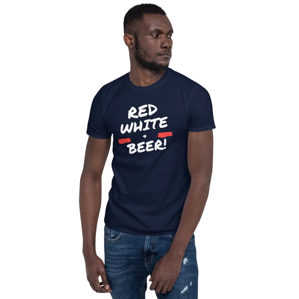 Red, White, & Beer - T-Shirt (Various Colors)