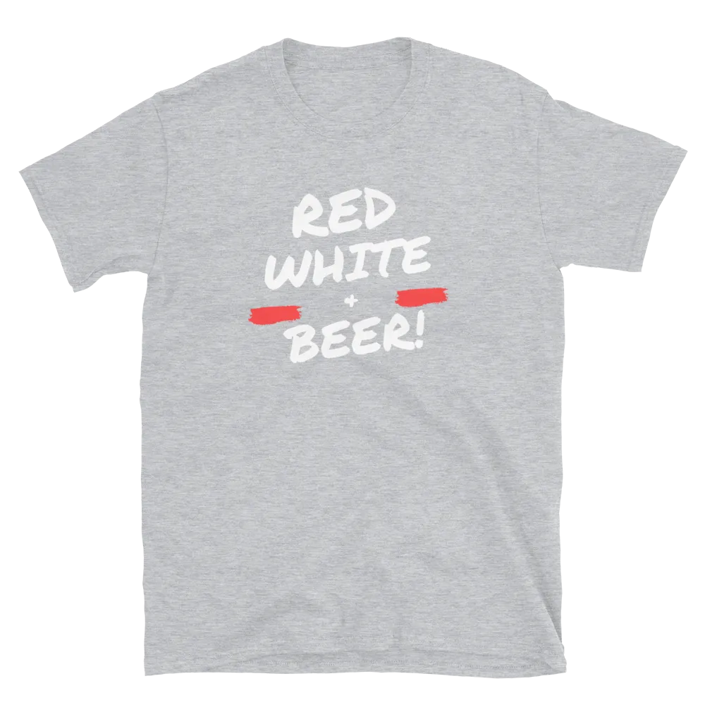 Red, White, & Beer - T-Shirt (Various Colors)