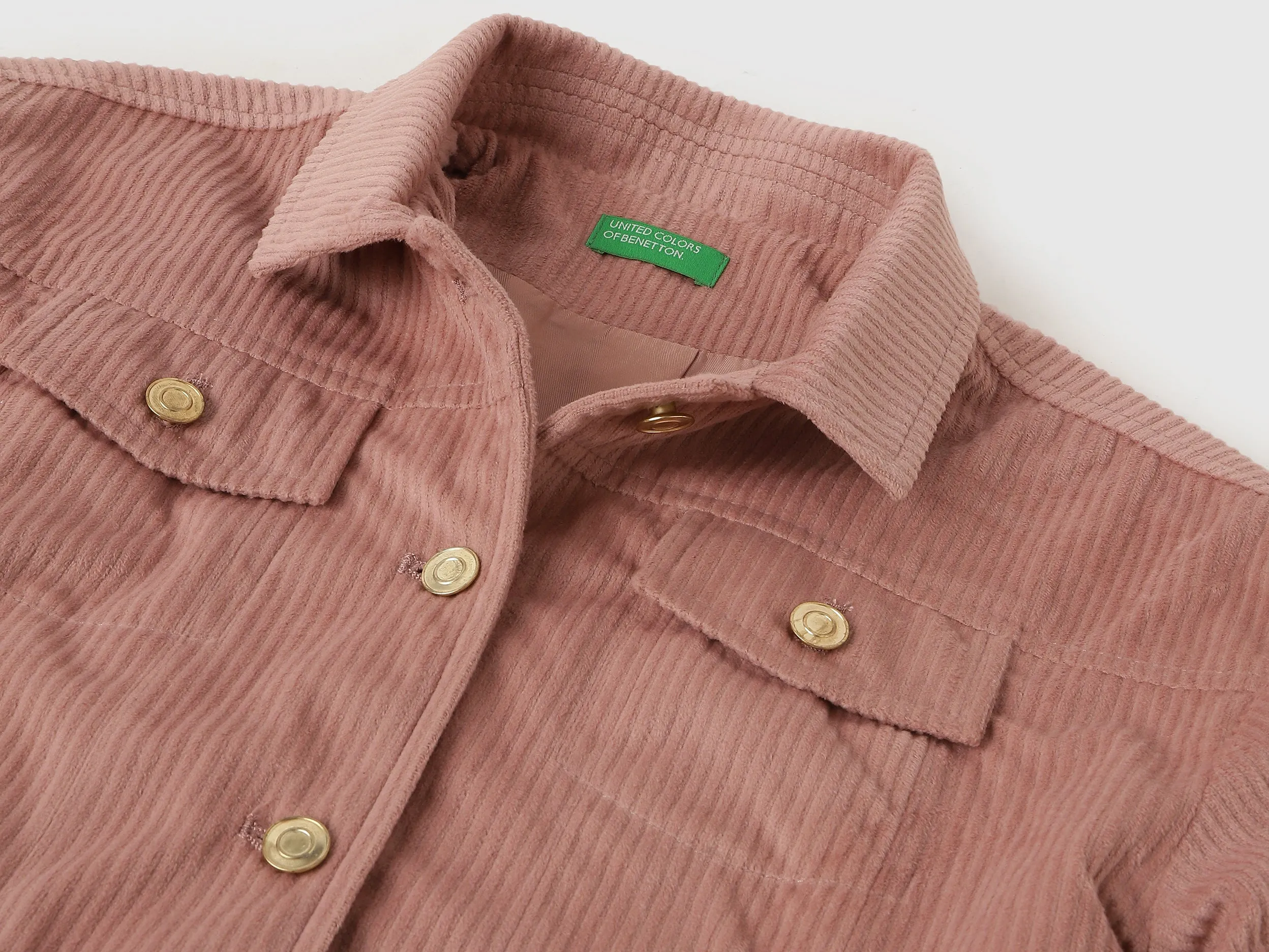 Regular Fit Spread Collar Textured Jacket