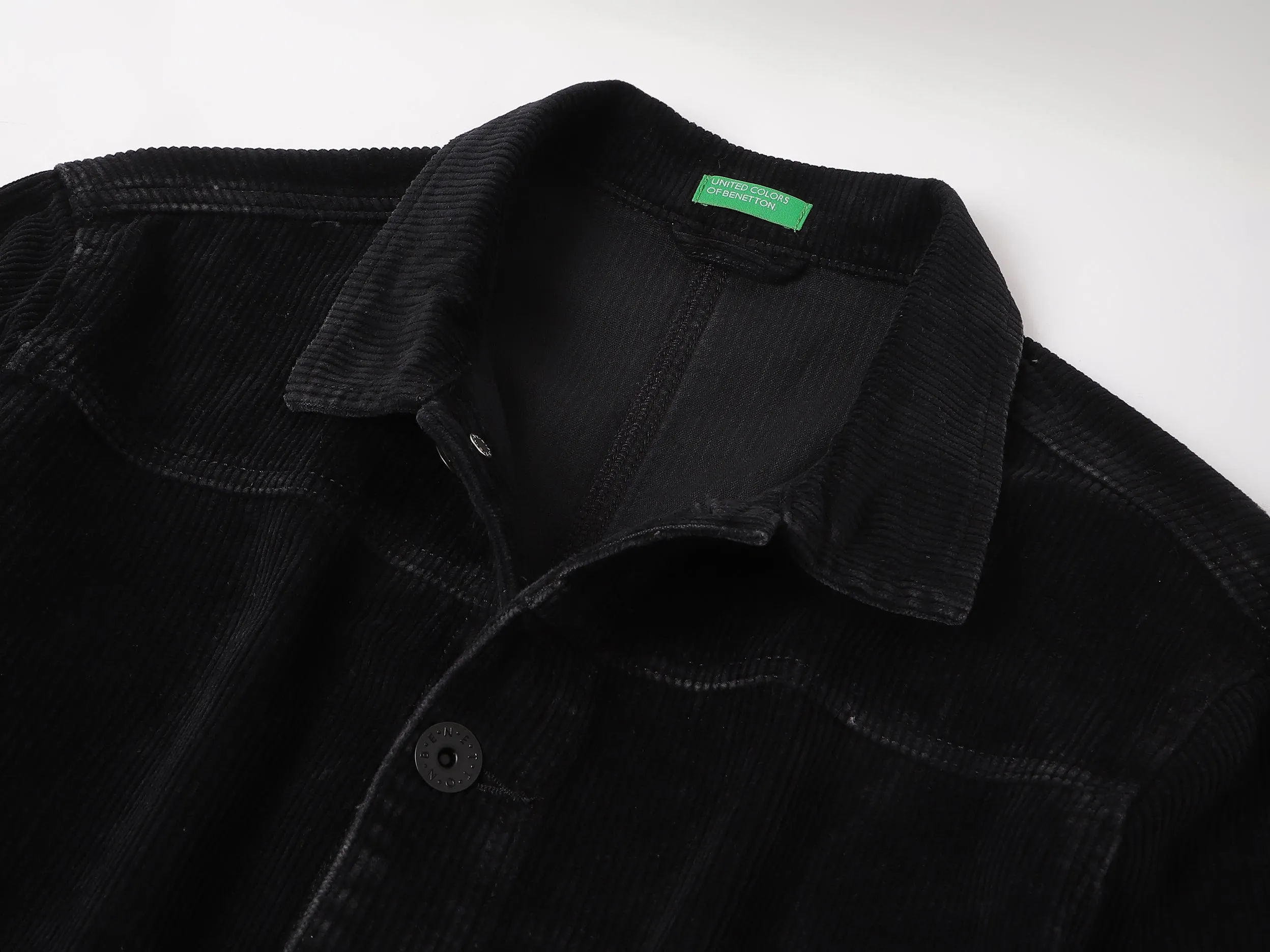 Regular Fit Spread Collar Textured Jacket