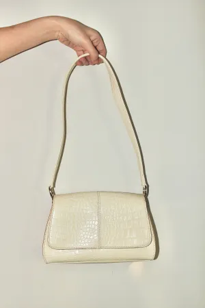 Retro Cream Textured Purse