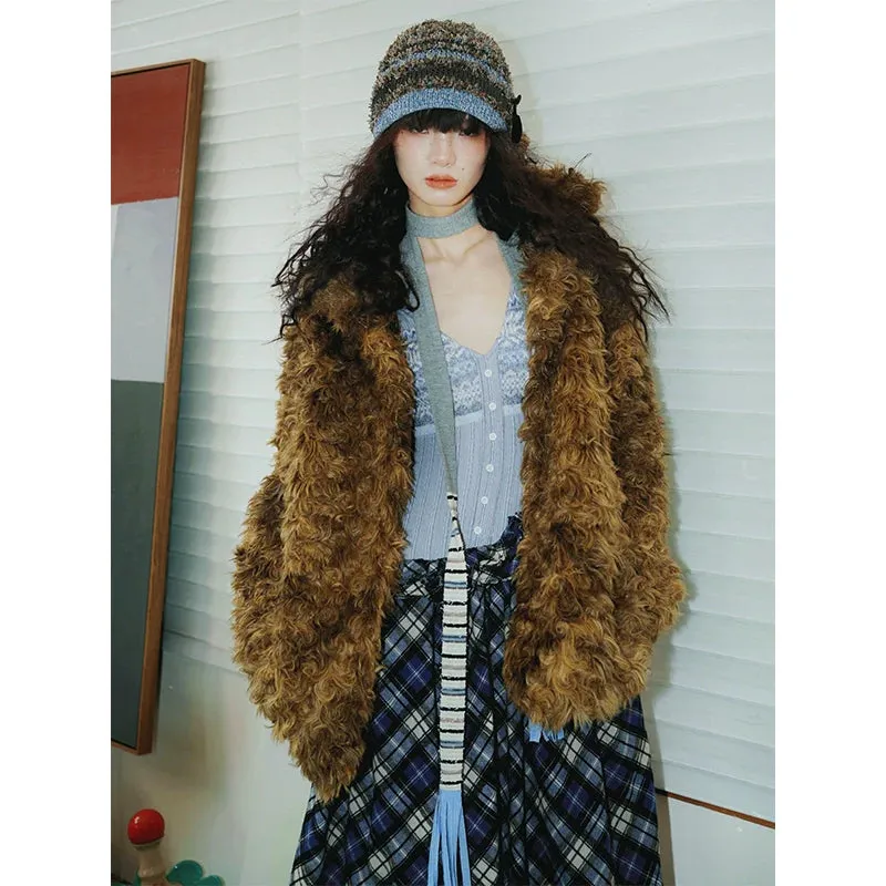 Retro Faux Fur Coat