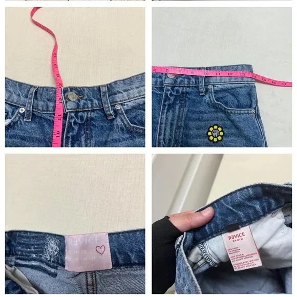 Revice size 27 denim 70s child shorts