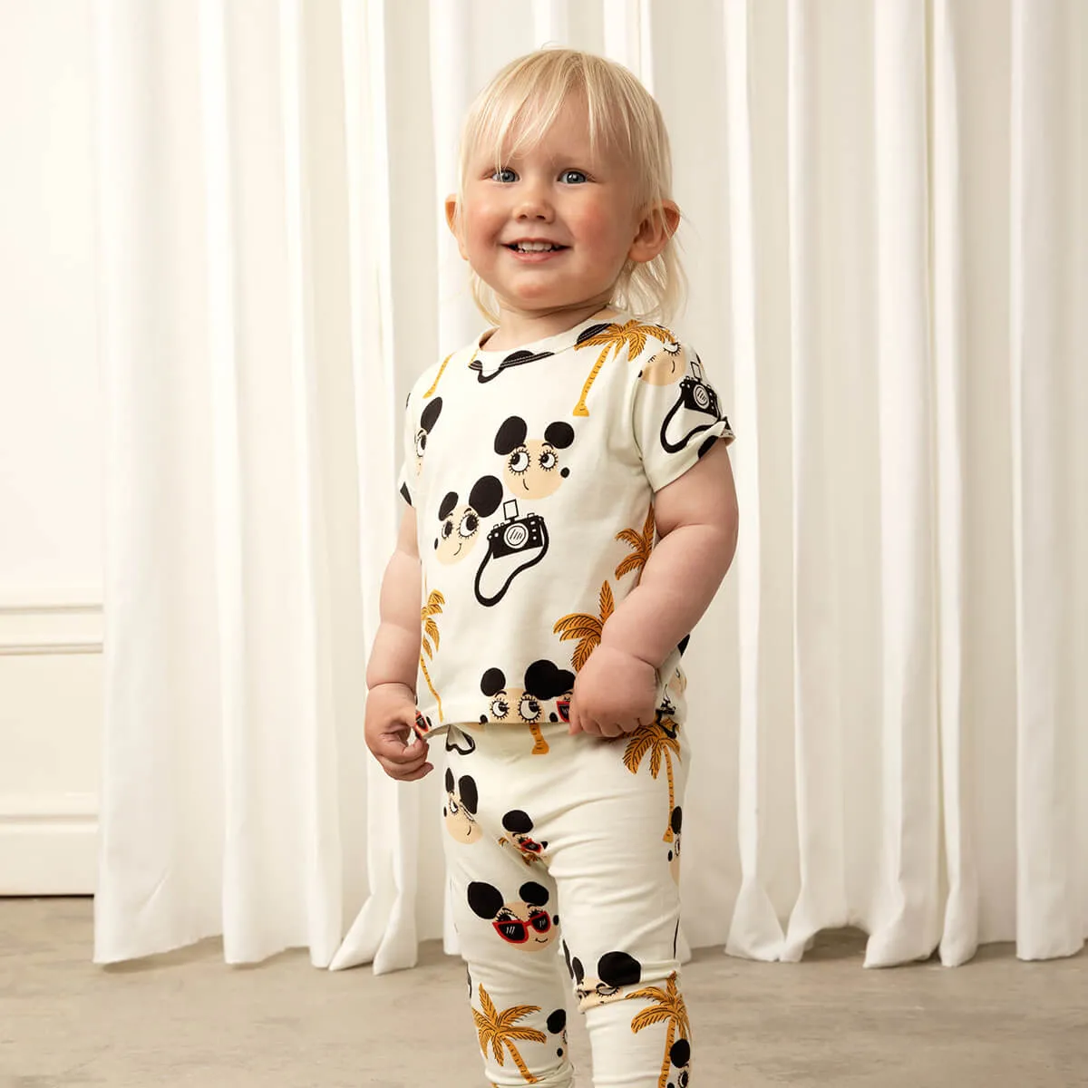 Ritzratz T-Shirt - Kurzarm mit All-Over Print aus 100% GOTS Bio Baumwolle