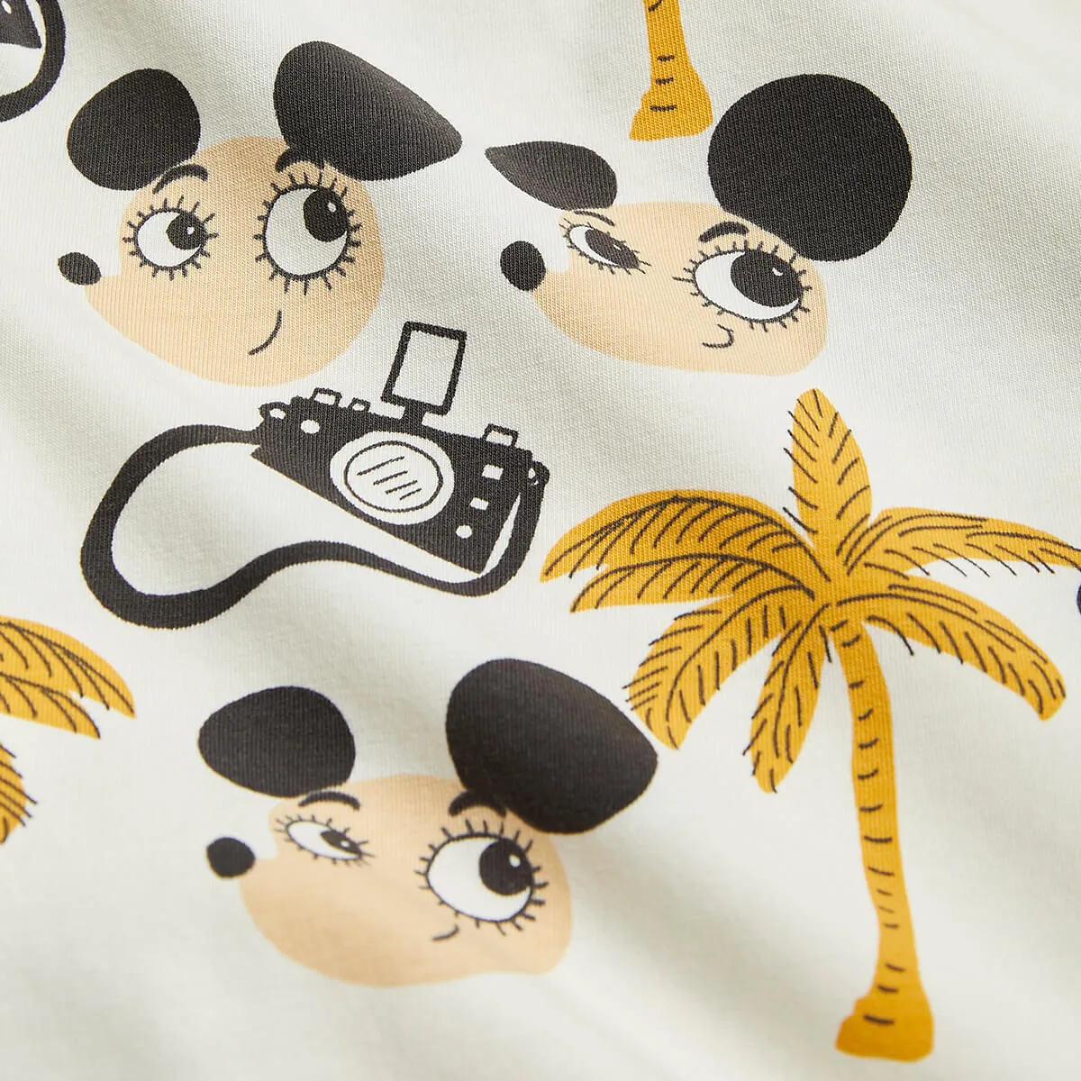 Ritzratz T-Shirt - Kurzarm mit All-Over Print aus 100% GOTS Bio Baumwolle