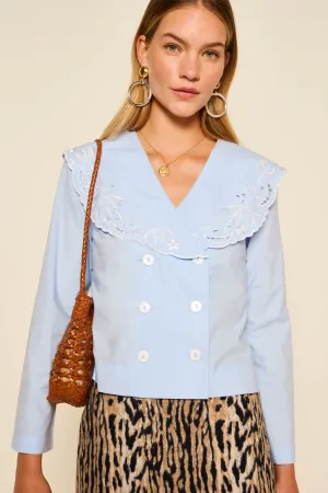 Rixo Elettrice Top - Sky Blue
