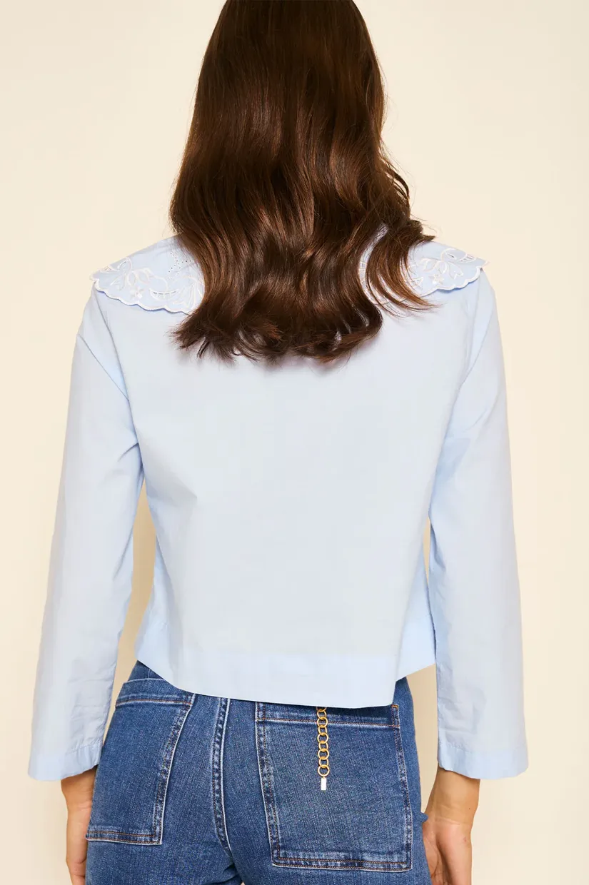 Rixo Elettrice Top - Sky Blue