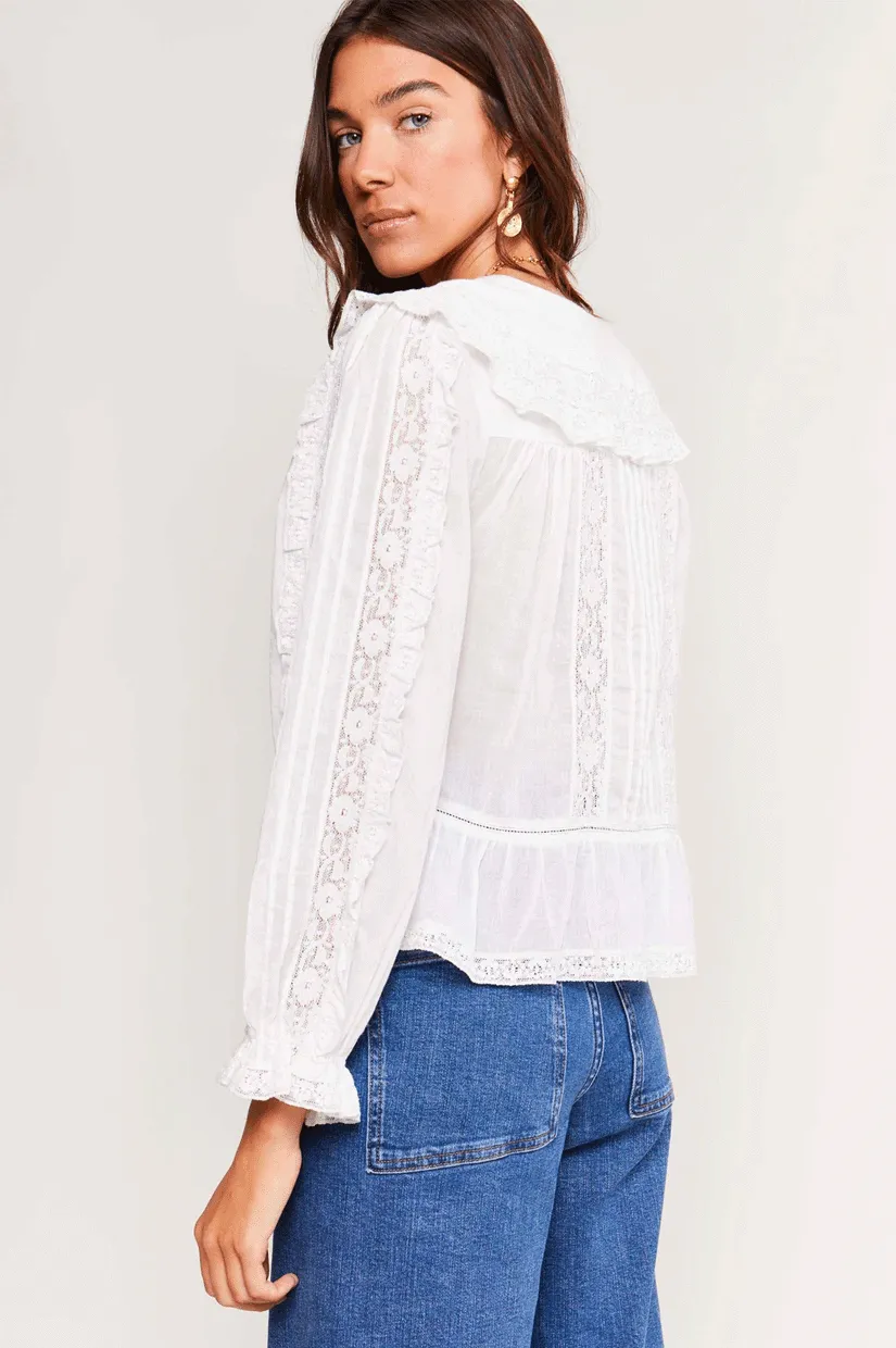 Rixo Maribelle Top - Ivory