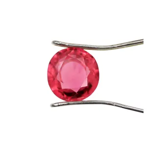 Rosewood Red Tourmaline, 3.14ct, Round Cut