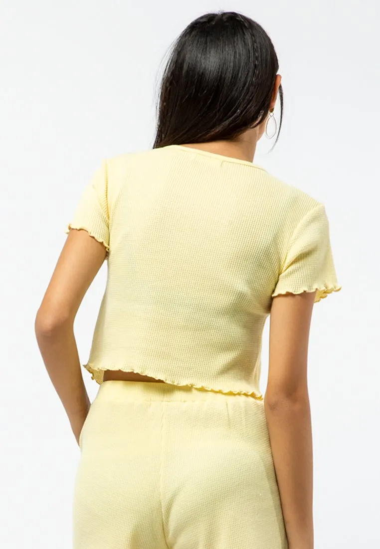 Ruched Crop T-shirt